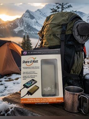 Share a Watt Smart Warmer & Phone Charger -hunter green color